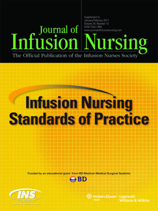Title details for Infusion Nursing Standards of Practice by Infusion Nurses Society - Available
